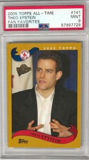 THEO EPSTEIN PSA MINT 9 2005 TOPPS ALL TIME FAN FAVORITES ROOKIE CARD #141