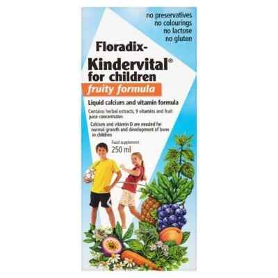 Floradix New Improved Kindervital for Children Fruity Formula 250ml exp 06/26