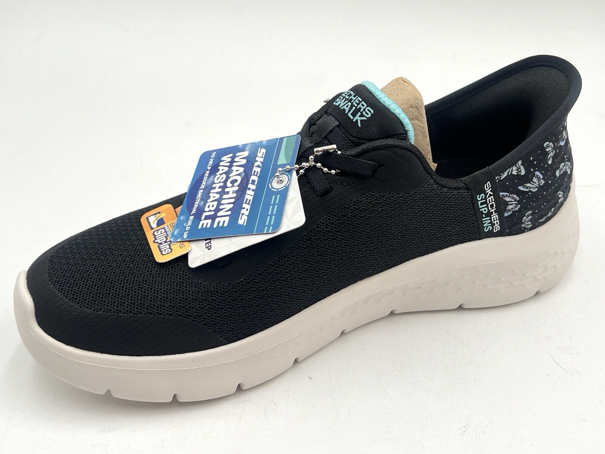New SKECHERS Slip-ins Go Walk Flex EVA Women Sneaker SZ 6.5 Black