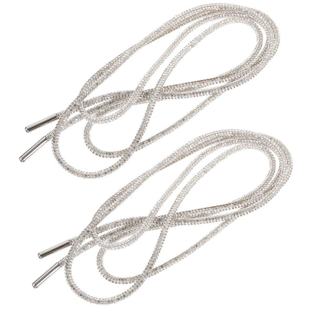 APL Lacci per scarpe cristallo uomo bambino strass lacci tondi lacci Bling