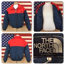 EXC COND VTG USA MADE THE NORTH FACE MENS L QUILT LINED JACKET FITS LIKE MEDIUM