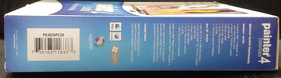 SEALED NEW: Corel Painter 4 Essentials for Win 2000 XP Vista Mac OS X 10.4.x - Image 3 of 4