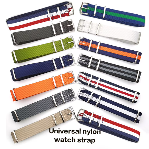 18Mm 20Mm 22Mm Universal Wristband Canvas Nylon Watch Strap Watchband for R