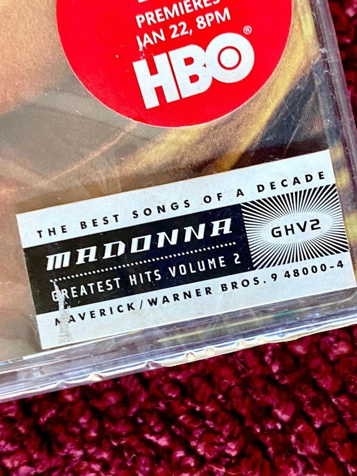 MADONNA GHV2 CASSETTE TAPE SEALED THAILAND PROMO HBO TOUR HYPE HITS STICKER LP - Image 4 of 4