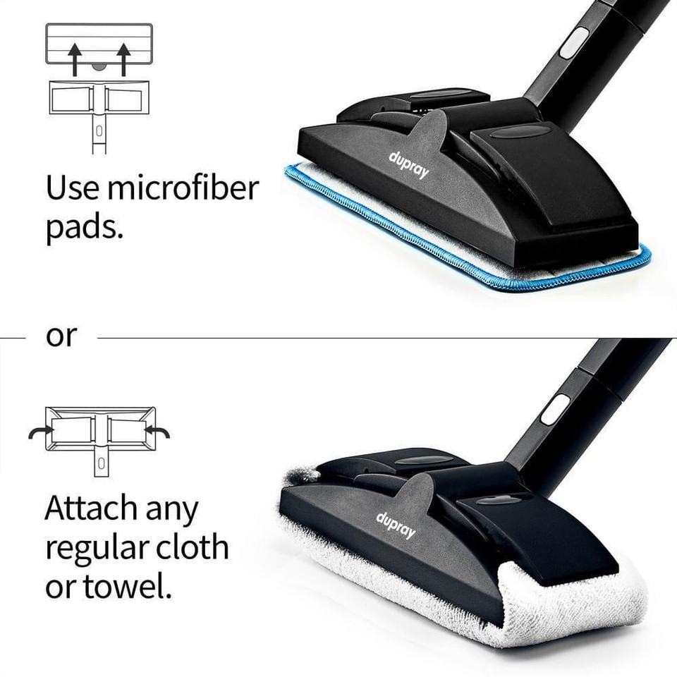 Dupray Steam Cleaner 110V+Handheld+Multisurface+Nozzle+Hose+Wet/Dry