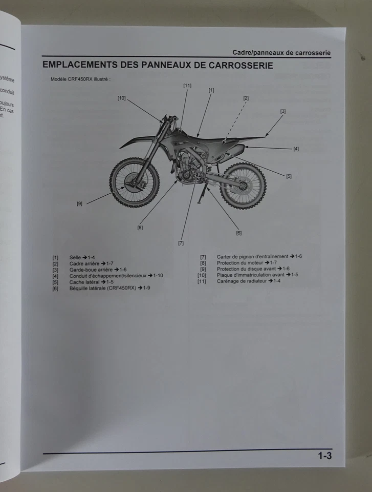 Manual De Servicio / Manual De Competición Honda CRF 450 R / RX Desde 02/2022 - Imagen 3 de 3