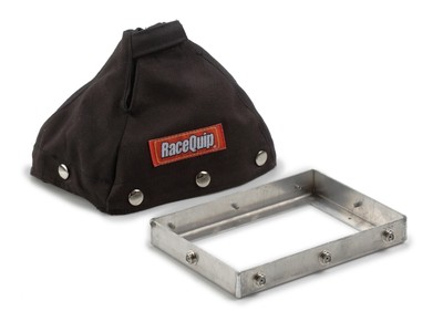 RaceQuip 871001 Fire-Retardant Race Car Shifter Boot 7.5 x 5.5 x 6 FR3 Black Alu