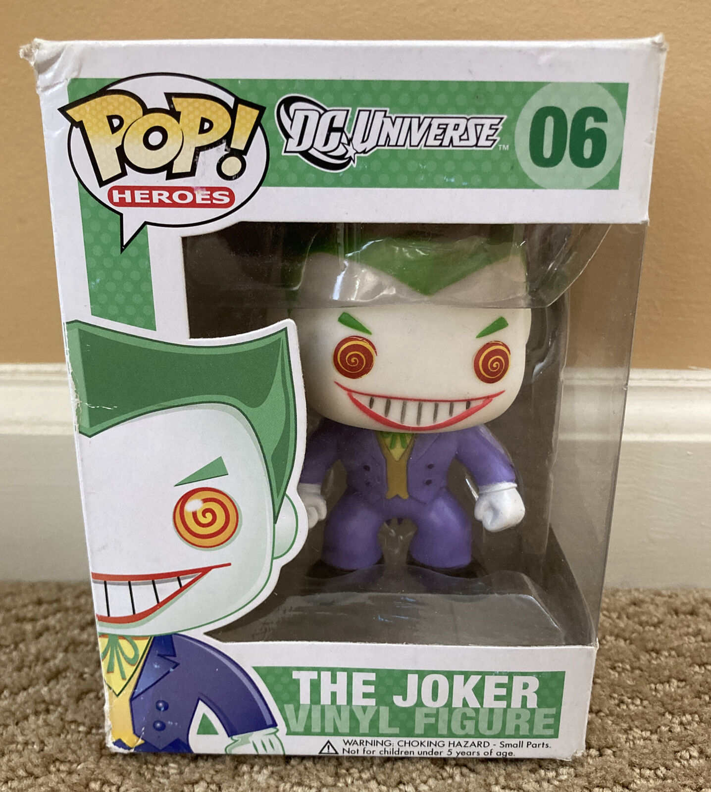 Funko Pop!- DC Universe VINYL figure #06 - The JOKER Retired Brand New Read