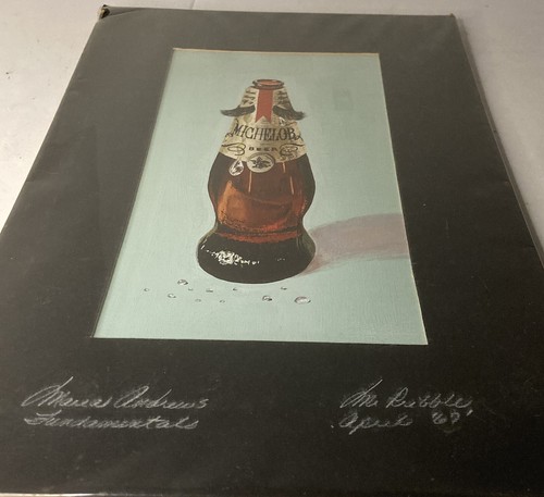 Vintage 1967 Michelob Bierkunst - 10x15 Stück - Farbdruck mit schwarzem Papierrahmen - Bild 3 von 3