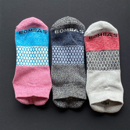 Pack De 3 Paires De Chaussettes Bombas - Dovegrey Marl Zebra - Taille M - Mollet - NEUVES