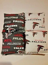 8 Cornhole Bag Set Corn Hole Atlanta Falcons BLK/WHT