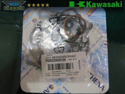 ATHENA P400250600104 KAWASAKI 1998-2005 KX100 RM100 TOP END GASKET CYLINDER KIT