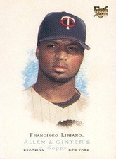 2006 Topps Allen and Ginter #262 Francisco Liriano RC Rookie Card. rookie card picture
