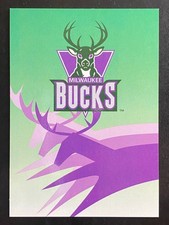 1994-95 NBA Hoops Milwaukee Bucks Team Logo Basketball Card Skybox #405