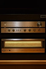 Denon PRA-1000 Pre Amp & Technics SE-A1010 Power Amplifier Vintage Japan Tested