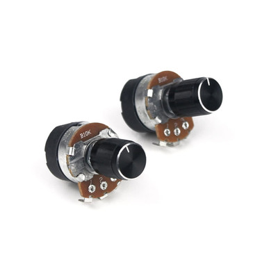 2 Stück s Wh138 10 K Ohm Single Linear Taper Dimmer Potentiometer mit An-/Aus-Sc