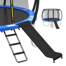 Universal Trampoline Ladder Slide kit, 3 Steps Wide Step for Trampoline, Tram...