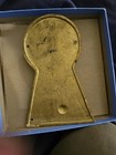 Vintage Brass Door Knocker w Skeleton Keys On Knock Ring Medieval Knight Helmet — photo 4