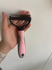 Professional Pet Grooming Comb Brush | Dematting & Undercoat Rake Tool for Dogs