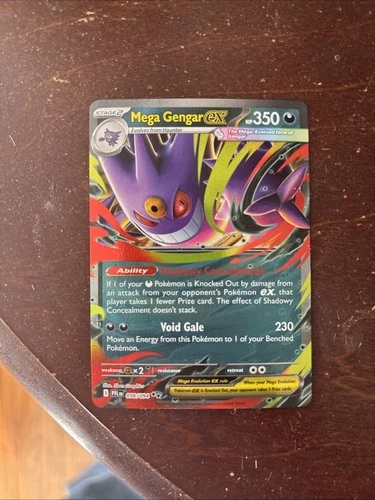 Mega Gengar Ex 56/94 Double Rare Pokemon Phantasmal Flames