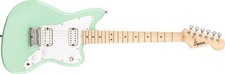 Squier Mini Jazzmaster Electric Guitar, with 2-Year Mini, Surf Green