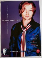 $0 ship! DARREN HAYES Japan PROMO ONLY release POSTER Spin 2002 Savage Garden