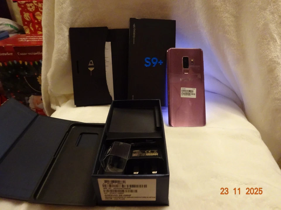 Samsung Galaxy S9 Plus Purple 128GB Unlocked Box & Accessories. Xmas Gift - Image 2 of 2