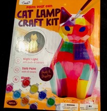 Paint Your Own Cat Lamp Craft Kit - Arts  Crafts for Kids 8-12, Art Supplies