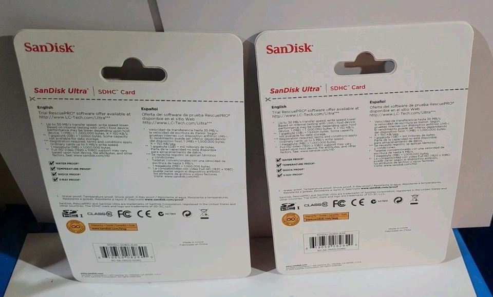 SanDisk 8 GB ULTRA SDHC™ CARD - Up To 30 MB/s  New Water, Shock, and X-ray Proof - Image 2 of 4