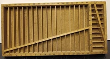 FREE SHIP Letterpress Antique Printers Quarter Case 7-3/8x15 Divided for Rule 80