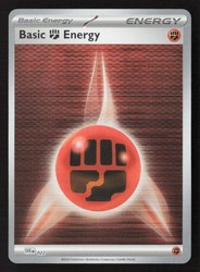 Basic Fighting Energy 022 Scarlet & Violet Energies Reverse Holo NM