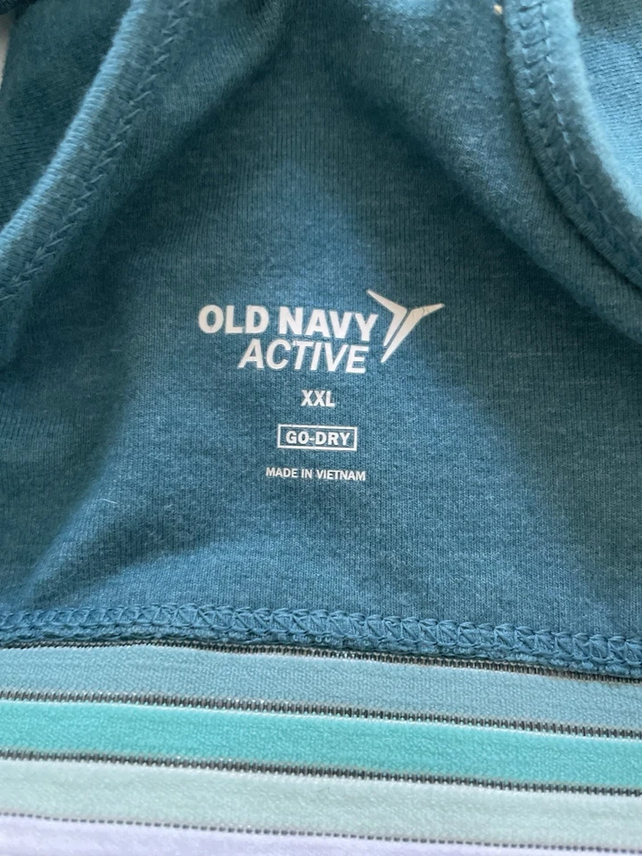 OLD NAVY Active Go Dry Teal XXL Cotton Sports Bra - Image 3 of 4