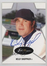 2003 Just Minors Just Stars Auto 75/375 Kelly Shoppach #41 Rookie Auto RC 4g8