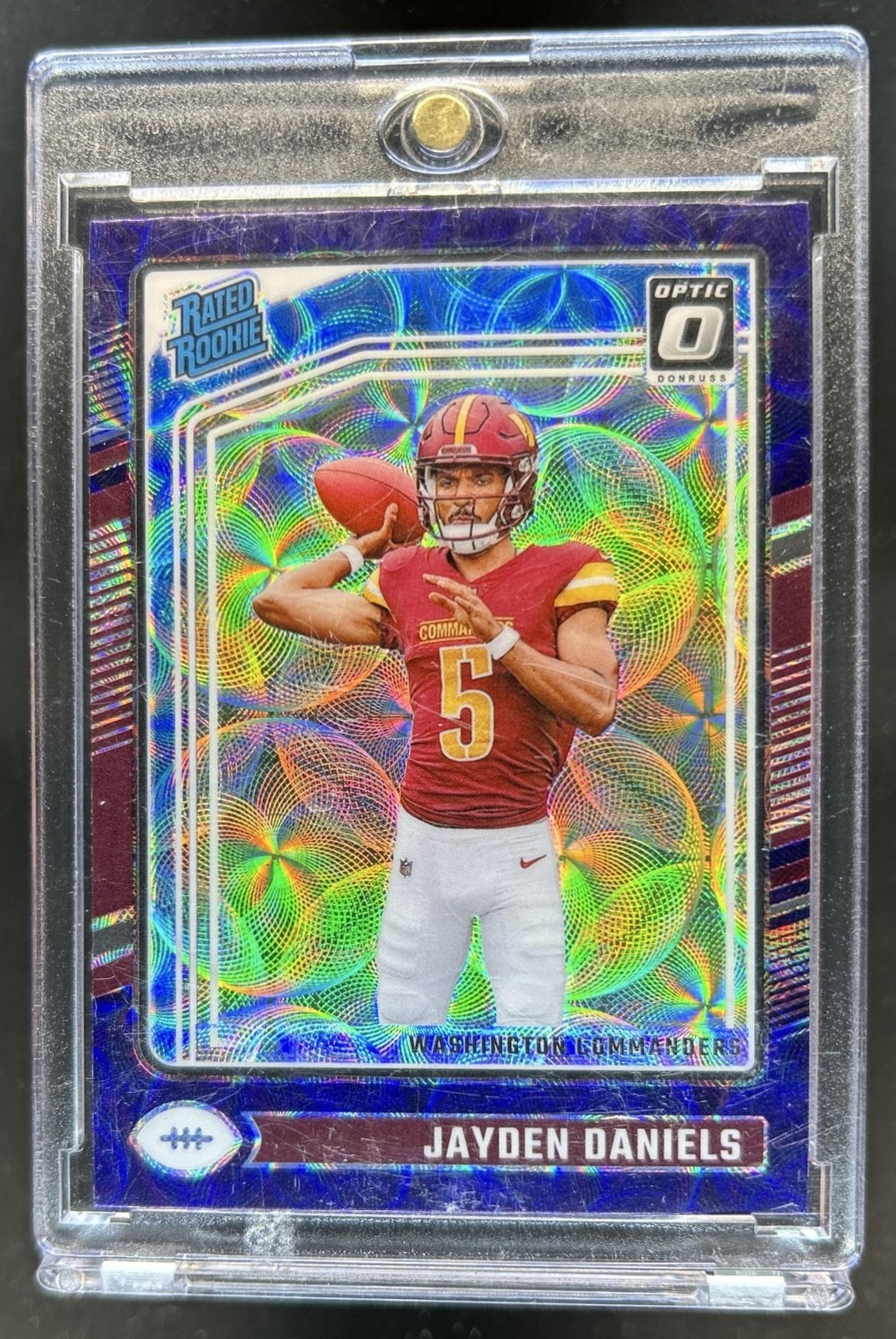 2024 Panini Donruss Optic Jayden Daniels Purple Scope Rated Rookie #248