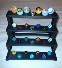 Two Marble Display Stands.  Each Holds 28 Marbles-(Marbles Not Included)