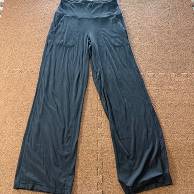 Lululemon Align Wide Leg Pant High Rise Black Nulu Yoga Trousers LW5EGZS Size 6