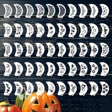 50 Pcs Face Paint Stencils Kit, Reusable Halloween Body Facial Painting Templ...