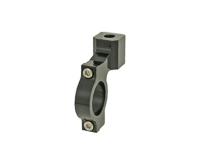 Spiegel Befestigungsschelle Aluminium M8 Rechtsgewinde für 22mm Lenker - Schwarz