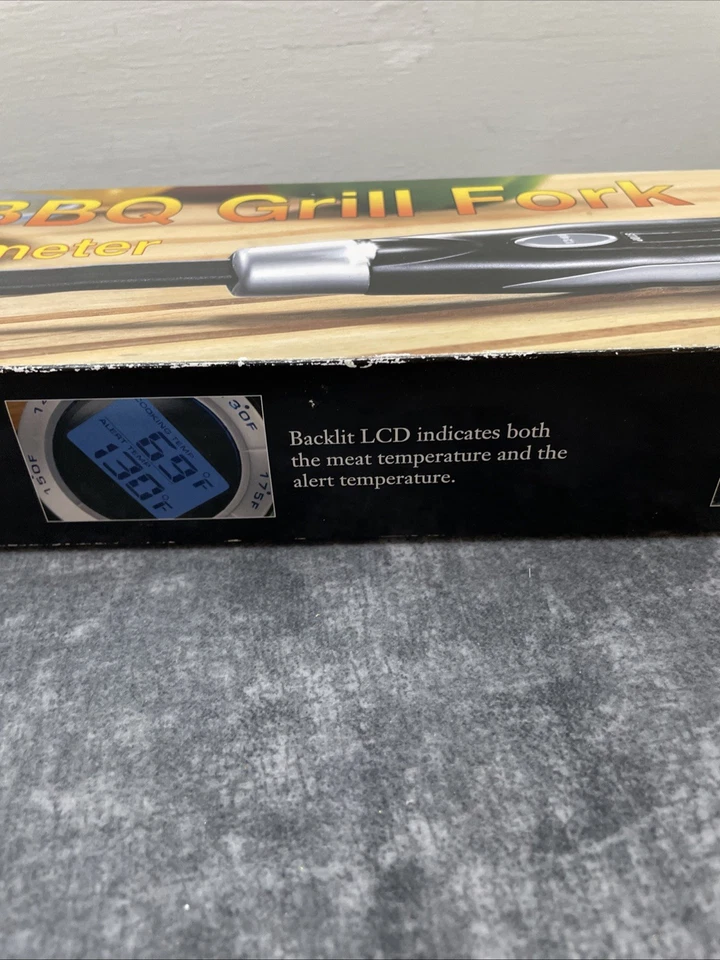 Sharper Image Rainproof BBQ Grill Fork And Thermometer - Image 3 of 4