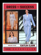 2025 Panini Caitlin Clark Chronicled #70 Dress for Success Red Holo