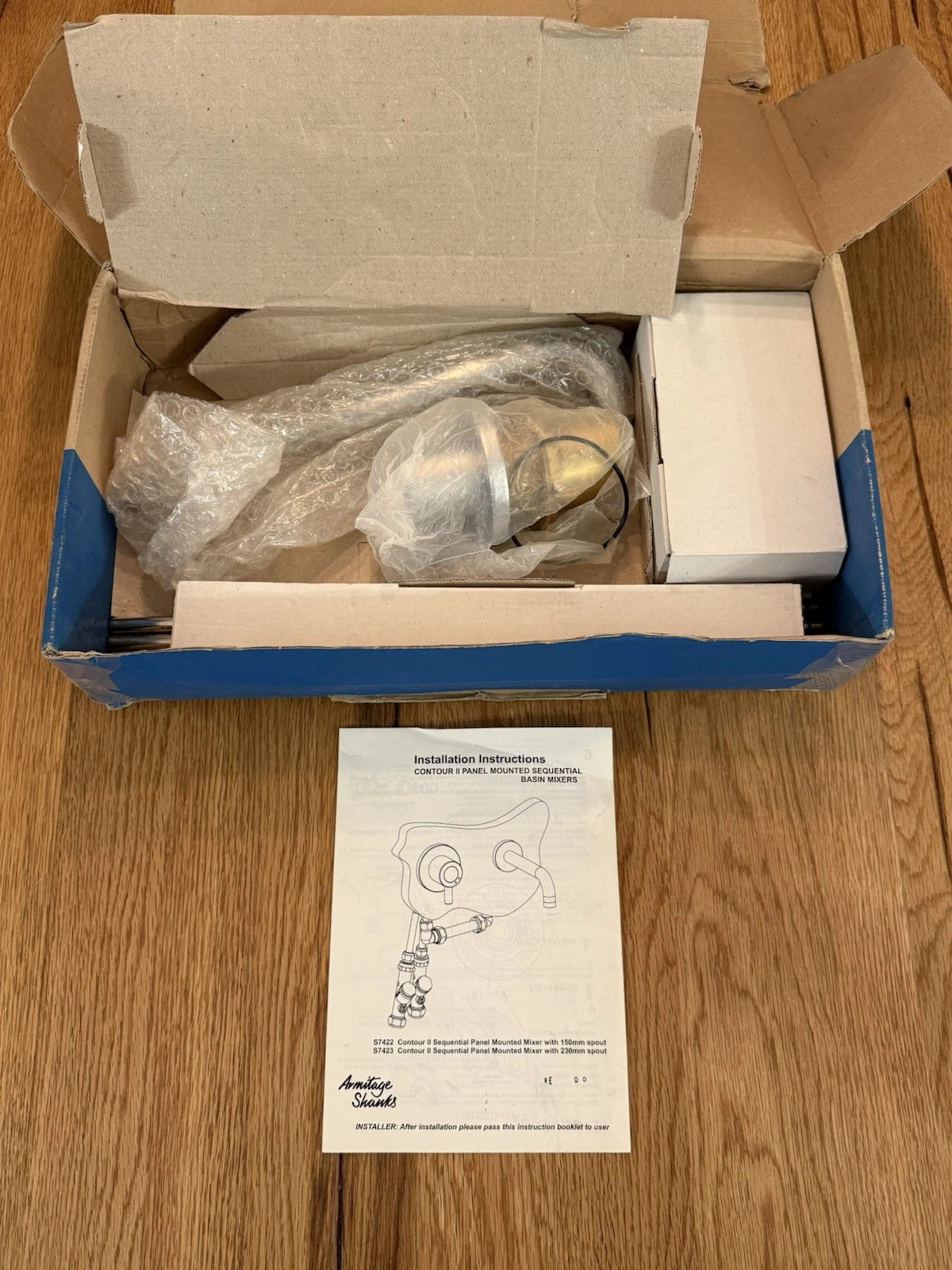 Armitage Shanks Wall Mounted Contour 21 Basin Mixer S7423AA - New Box Damaged 2
