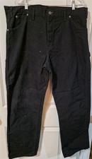 Dickies Men's Black Relaxed-Fit Heavyweight Denim Carpenter's Pants 38/32 New