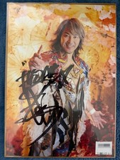 Hiroshi Tanahashi Signed Portrait T-shirt Set New Japan Pro Wrestling S Size