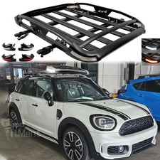 For Mini Cooper Countryman 11-24 Roof Rack Top Carrier Basket Crossbar Light