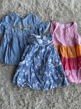 Girls 18M Denim Dress Lot 3 Dresses