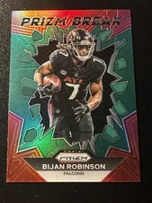 2023 Panini Prizm Break GREEN Rookie Bijan Robinson PB-8. Falcons