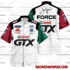 John Force NHRA Hawaiian Shirt 16X Champion 2006 Racing 3D Aloha Button Up Men