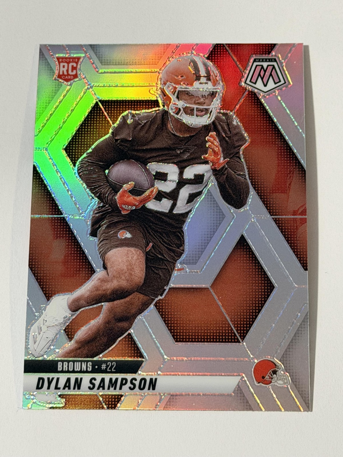 2025 Panini Mosaic 355 Dylan Sampson Silver RC