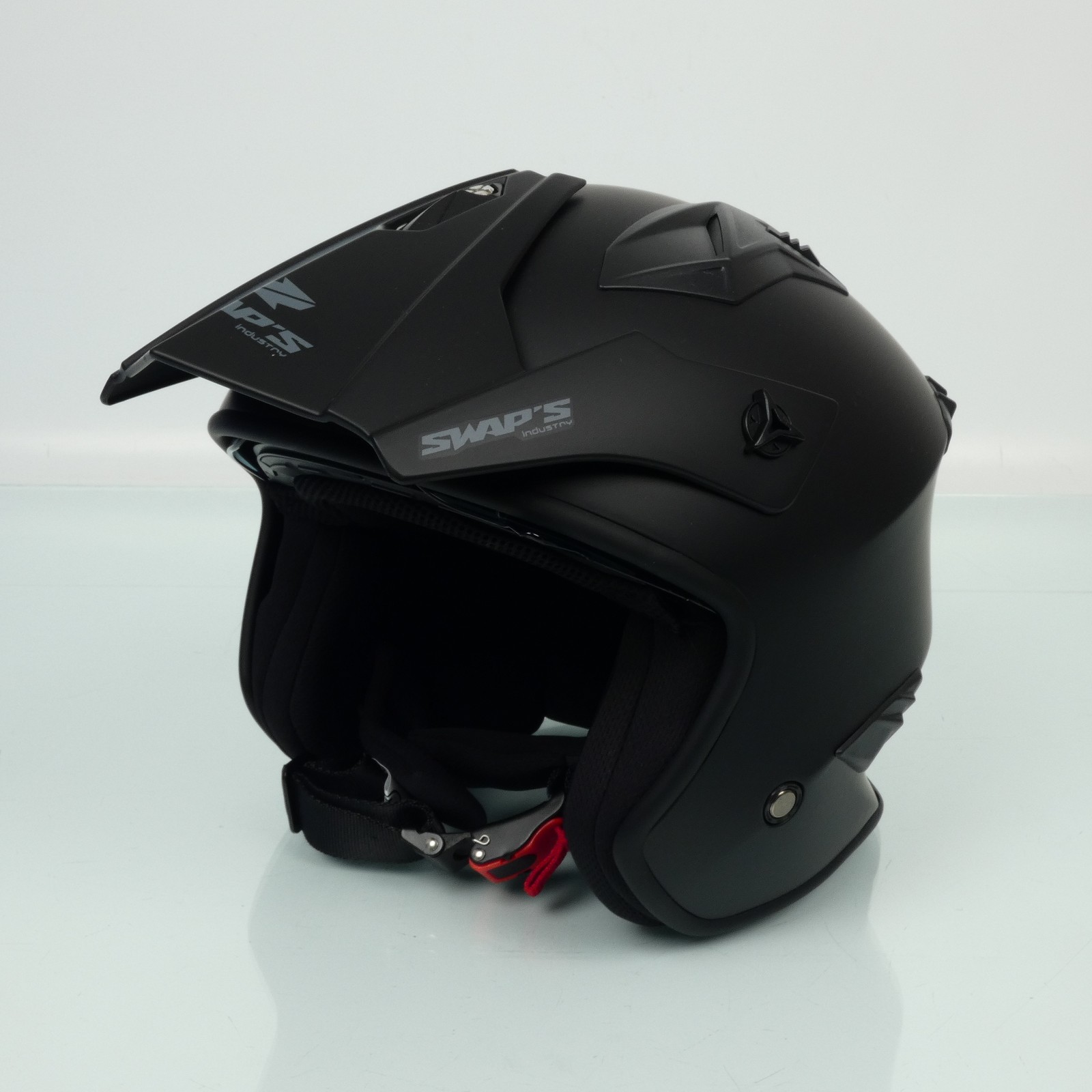 Casque Swaps Trooper S769 noir mat moto quad trial taille XS 53-54cm