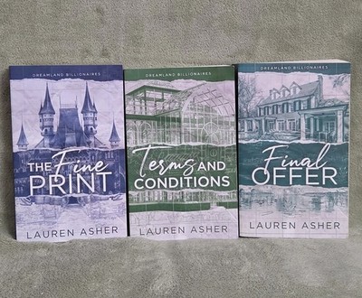 Complete Dreamland Billionaires by Lauren Asher Lot of 3 Books NP16